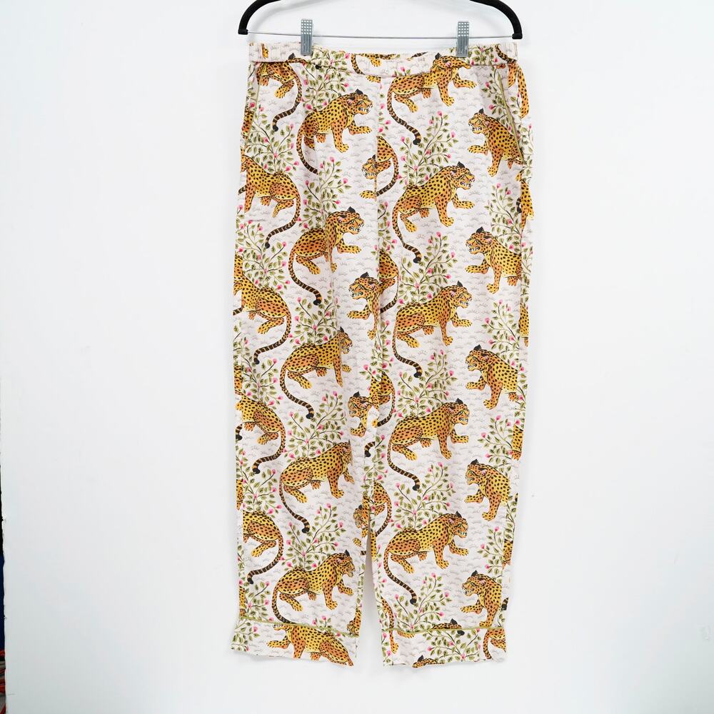 Printfresh Tiger Print Pajama Pants Women’s Size S Fits M Cotton Sleepwear